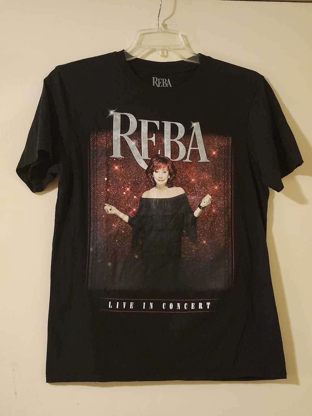 Reba Live In Concert Black Graphic Tee